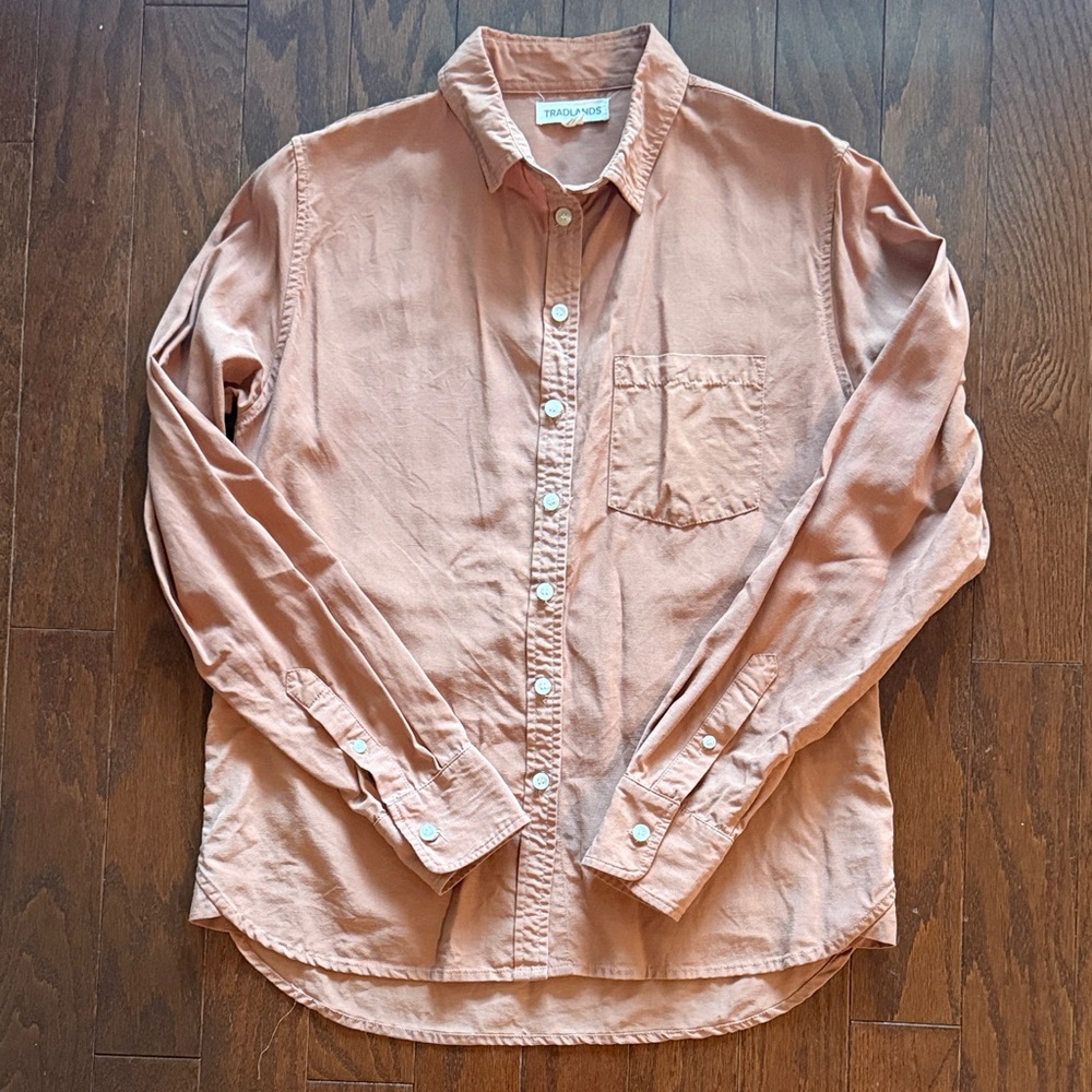 Tradlands Martine Tencel Button-up Shirt Cameo small